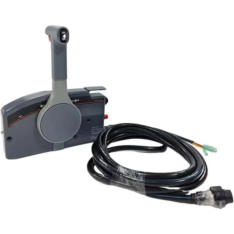 10 Pin Marine Outboard Remote Control Box Right Side Mount 16 FT Pull Throttle Engine Acces