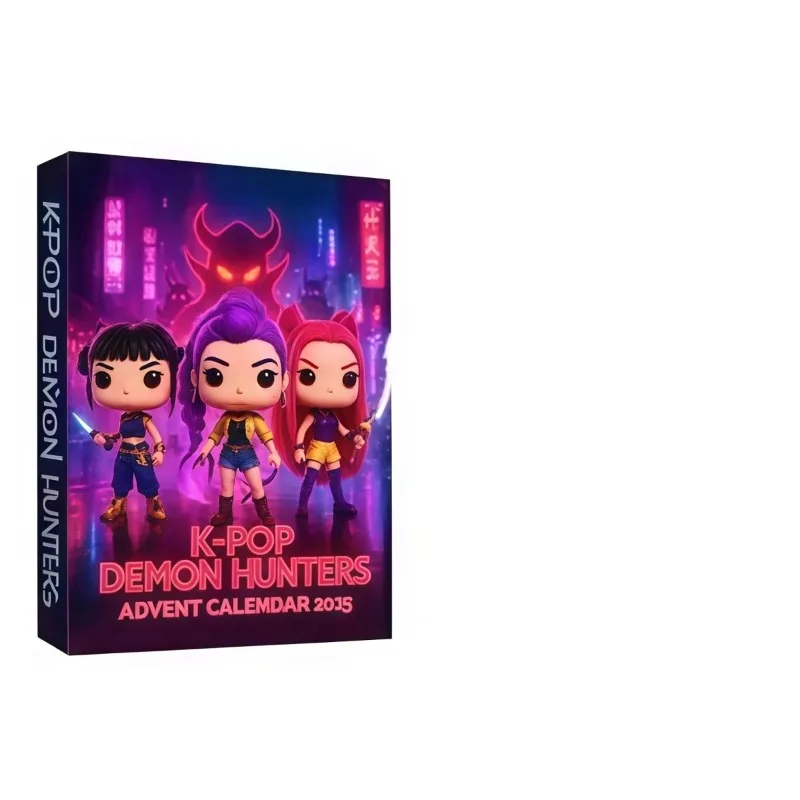 KPop Demon Hunters Rumi Anime Charakter Cartoon Figur Schlüsselanhänger Blind Box Weihnachten Countdown Überraschung Geschenkbox Dekoration