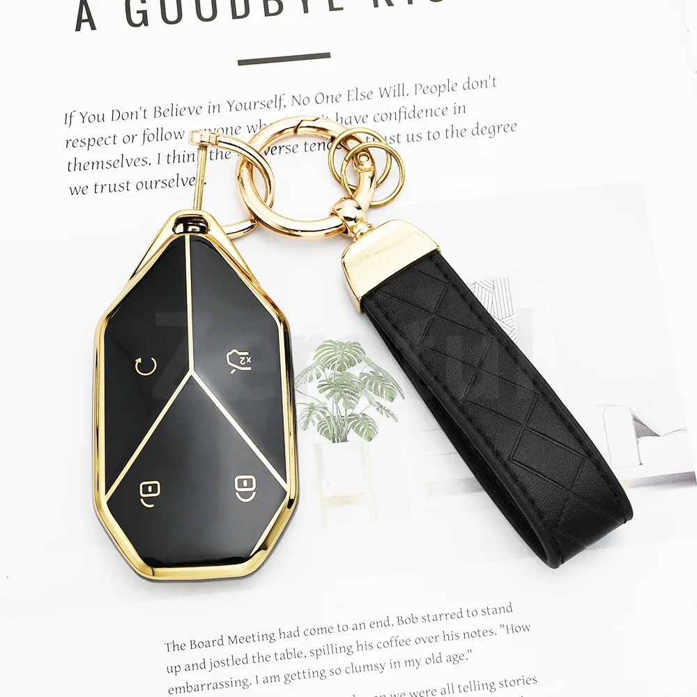 Auto for BYD Leopard 5 8 Titanium 3 7 Fang Cheng Bao Formula Car Key Case Fob Keychain Cover Shell Housing Holder Accessories