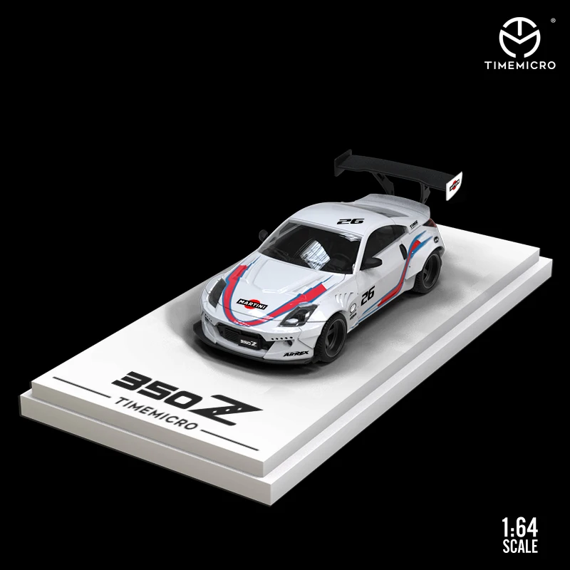 TimeMicro 1:64 car 350Z Martini Figure Edition/Alloy car model limited edition toy collection gift