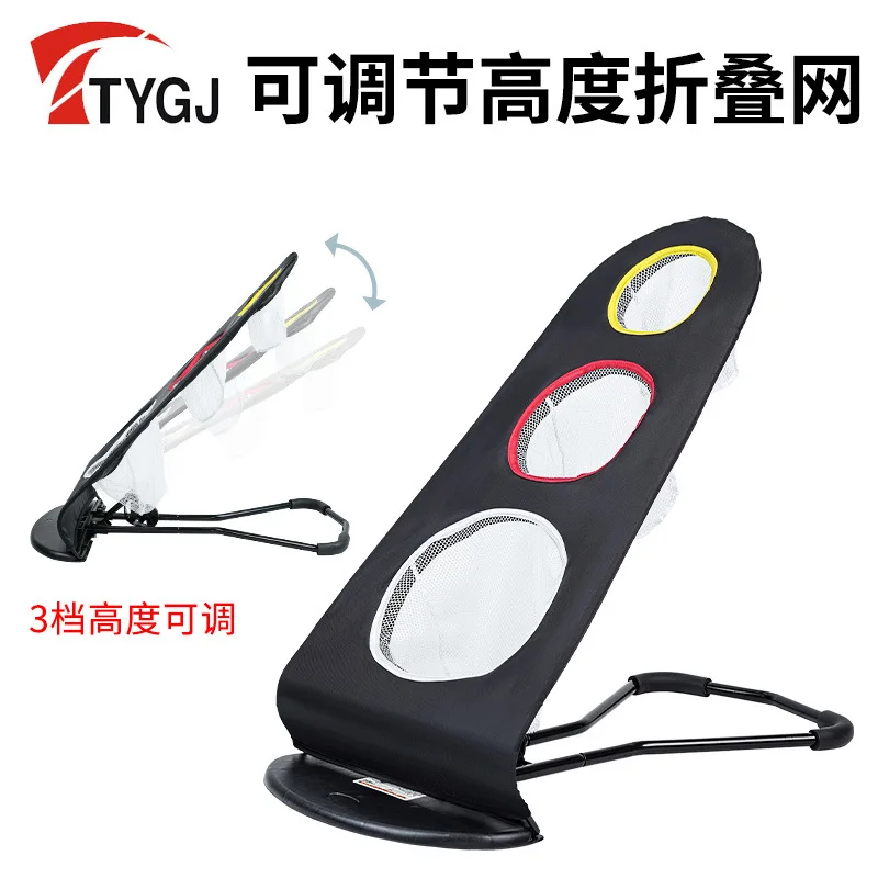 ارتفاع قابل للتعديل ممارسة الغولف صافي المحمولة تخزين للطي قطع قضيب صافي ثلاثة حفرة متعددة الأهداف سوينغ سترايك قفص