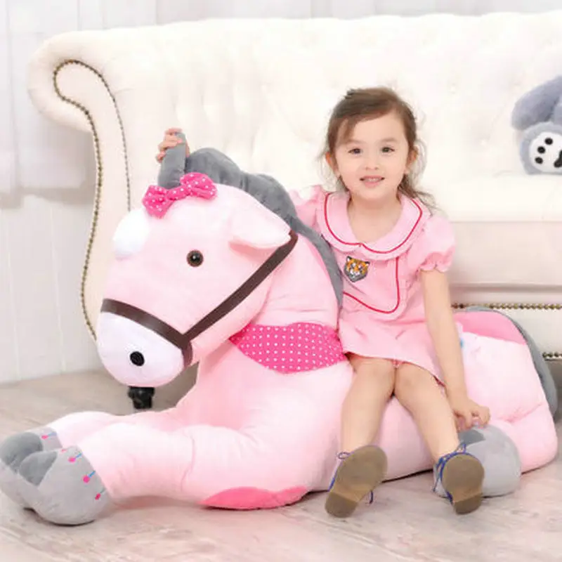 New Styles 50-130CM Giant Size Unicorn Plush Toy Cloth Pillow Stuffed Animal Horse Doll High Quality