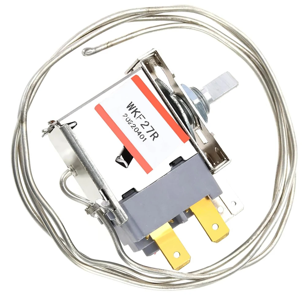 WKF-27R 2 Pin Refri/gerator Thermostat Mechanical Temperature Controller Regulator For Cooling Appliance Replacement Part