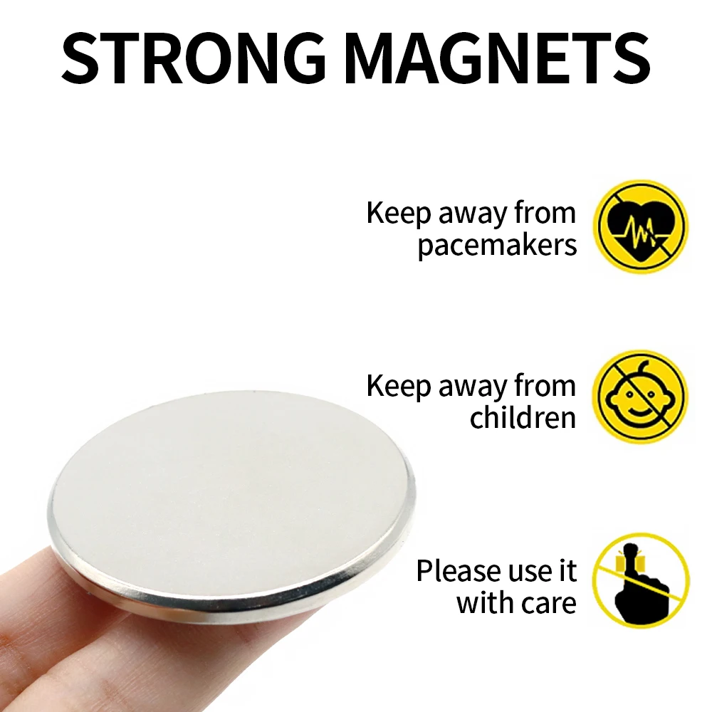 50x5mm Round Super Strong Neodymium Magnet N35 Powerful Magnetic NdfeB Permanent Refrigerator Magnet imanes DIY