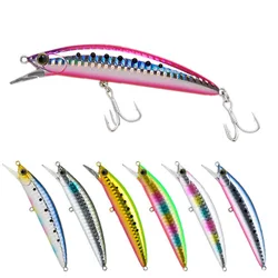 Sunken Minnow 스윙 어 미끼 90mm 28g 핫 타입 낚시 키트 미끼 낚시 장비 하드 미끼 3D 아이 롱 캐스트 크랭크 미끼 낚시