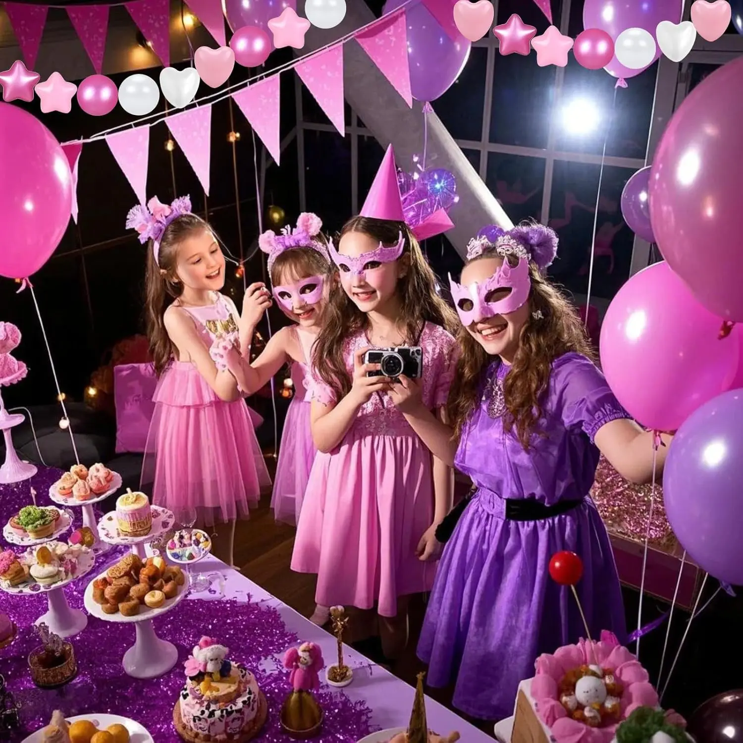 Bällebadbälle, 50 Stück, rosa, weiß, lila, Kunststoffbälle für Kleinkinder, BPA-freie, bruchsichere Bälle in wiederverwendbarem Spielspielzeug für Kinder