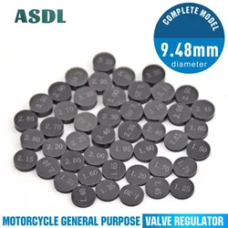 47 Pcs Motorcycle Engine Parts Adjustable Valve Pad Shims 9.48mm Complete Valve Shim Kit Cams 1.20-3.50 #c