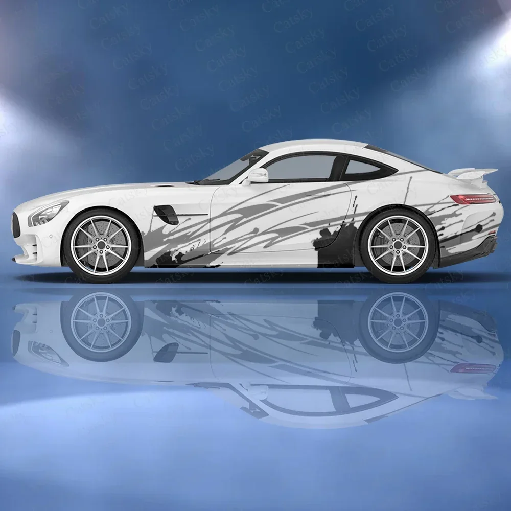 

Красочные брызги линий автомобиля виниловые обертывания наклейка самоклеящаяся ПВХ наклейка подходит для грузовиков внедорожник украшения авто аксессуары подарок