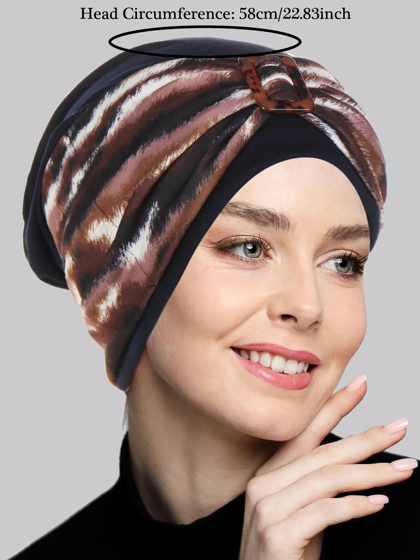 Fashion Print Vrouwen Moslim Hijab Caps Wrap Head Indian Tulband Motorkap Mode Hoofdtooi Islamitische Kleding Accessoires