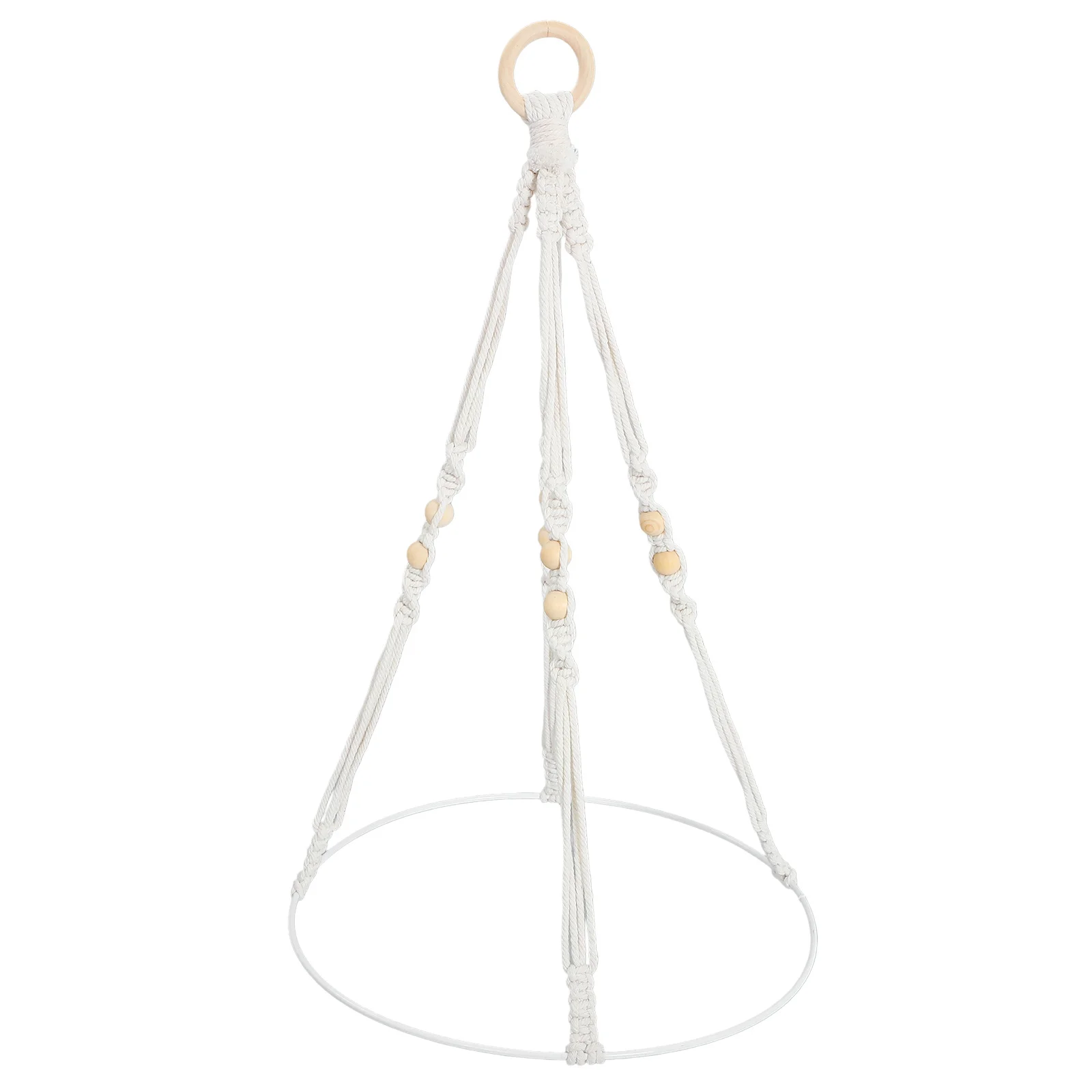 

Bohemian Crochet Plant Hanger Drying Rack Natural Cotton Rope Indoor Hanging Plant Holders Indoor Flower Pot Holder Macrame