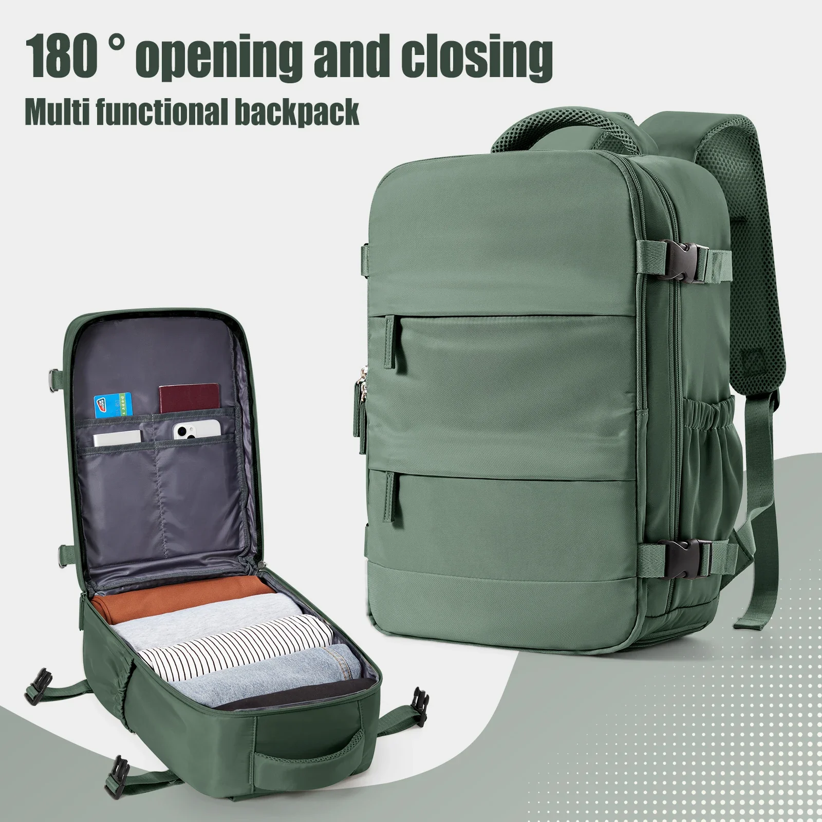 Backpack 40x20x25 outdoor hiking backpack men's and women's portable shoulder leisure camping hiking bag