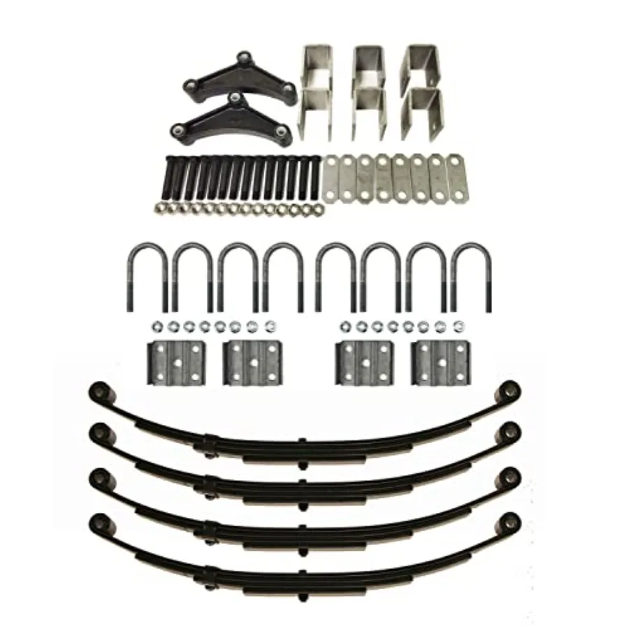 

LIBRA 3500lb Tandem Trailer Axle Suspension Kit with Leaf Springs U-Bolt and Hanger Kit for Heavy-Duty Trailer Applications Pro