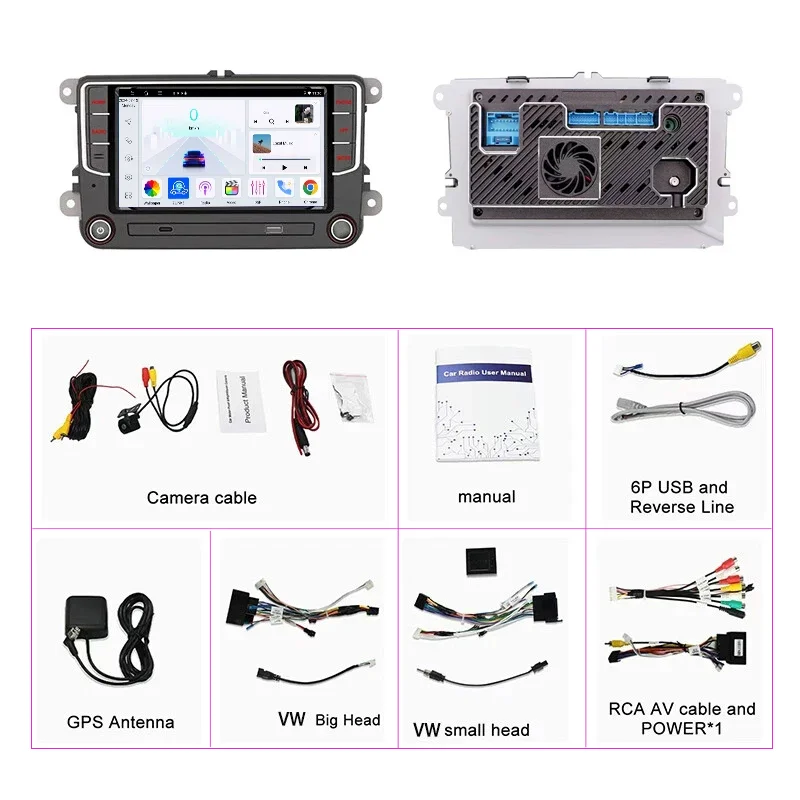 

Автомагнитола Android 15, 7-дюймовая, для VW Golf 2008-2016, 4+64 ГБ, 4G+WiFi, Canbus, 2DIN, поддержка FM, BT, GPS