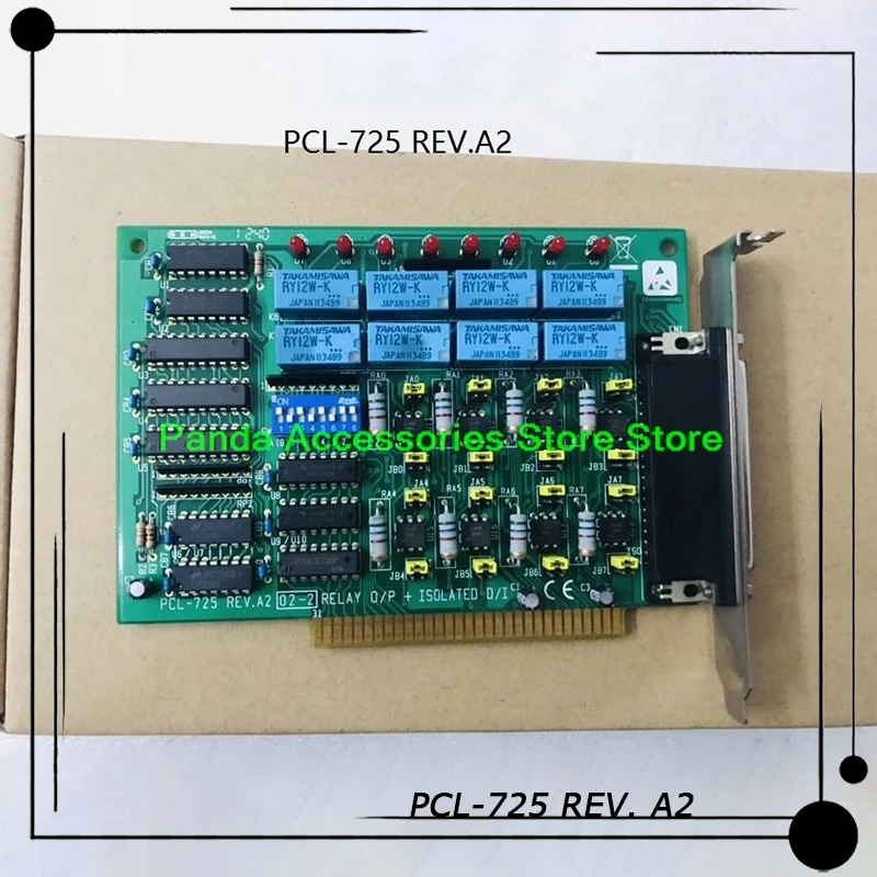 PCL-725 REV. A2  For Advantech Data Acquisition Card ISA Bus 8-way Relay Output  I / O Card Before Shipment Perfect Test