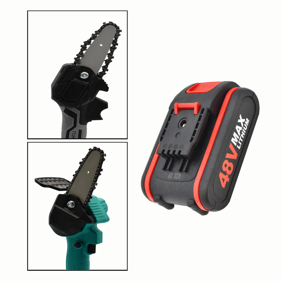 Imagem -06 - Lithium Battery Power Tool para Chave de Fenda sem Fio Chaves Corte de Idade Logging Chainsaw Broca Qualidade Superior 48v 18650