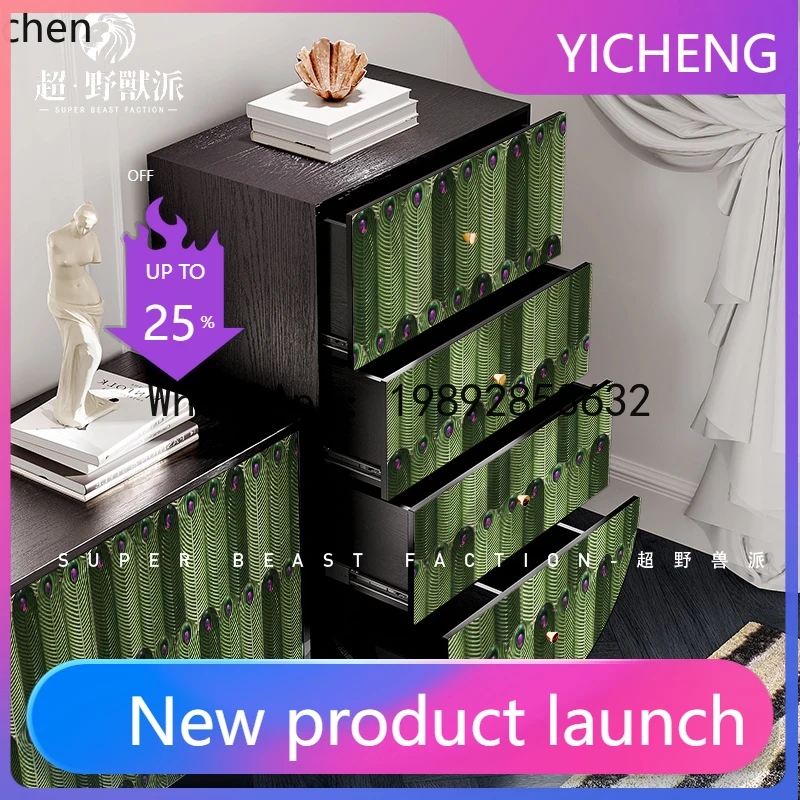 

solid wood chest cabinet living room locker household dining side porch storage locker