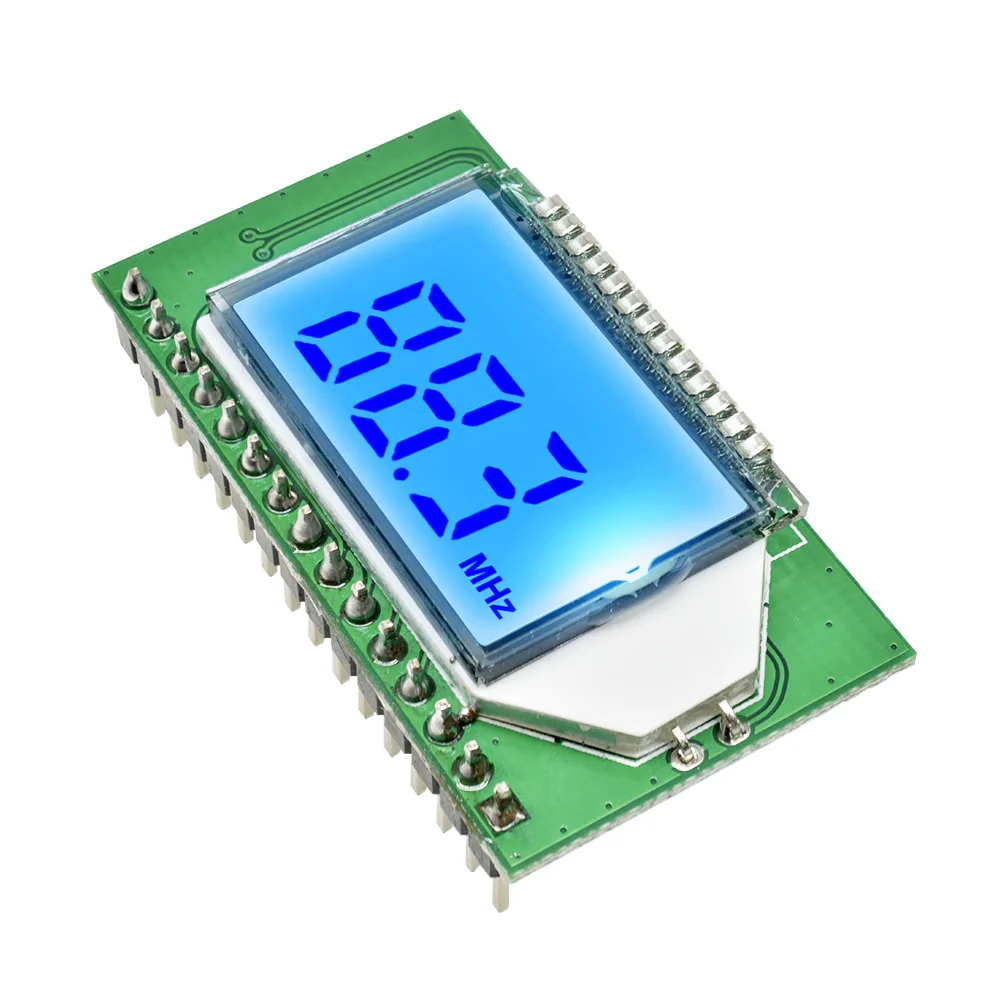 PLL LCD 87-108MHZ 3V-5V Módulo transmisor/receptor de Radio FM Digital micrófono inalámbrico placa estéreo reducción de ruido Digital