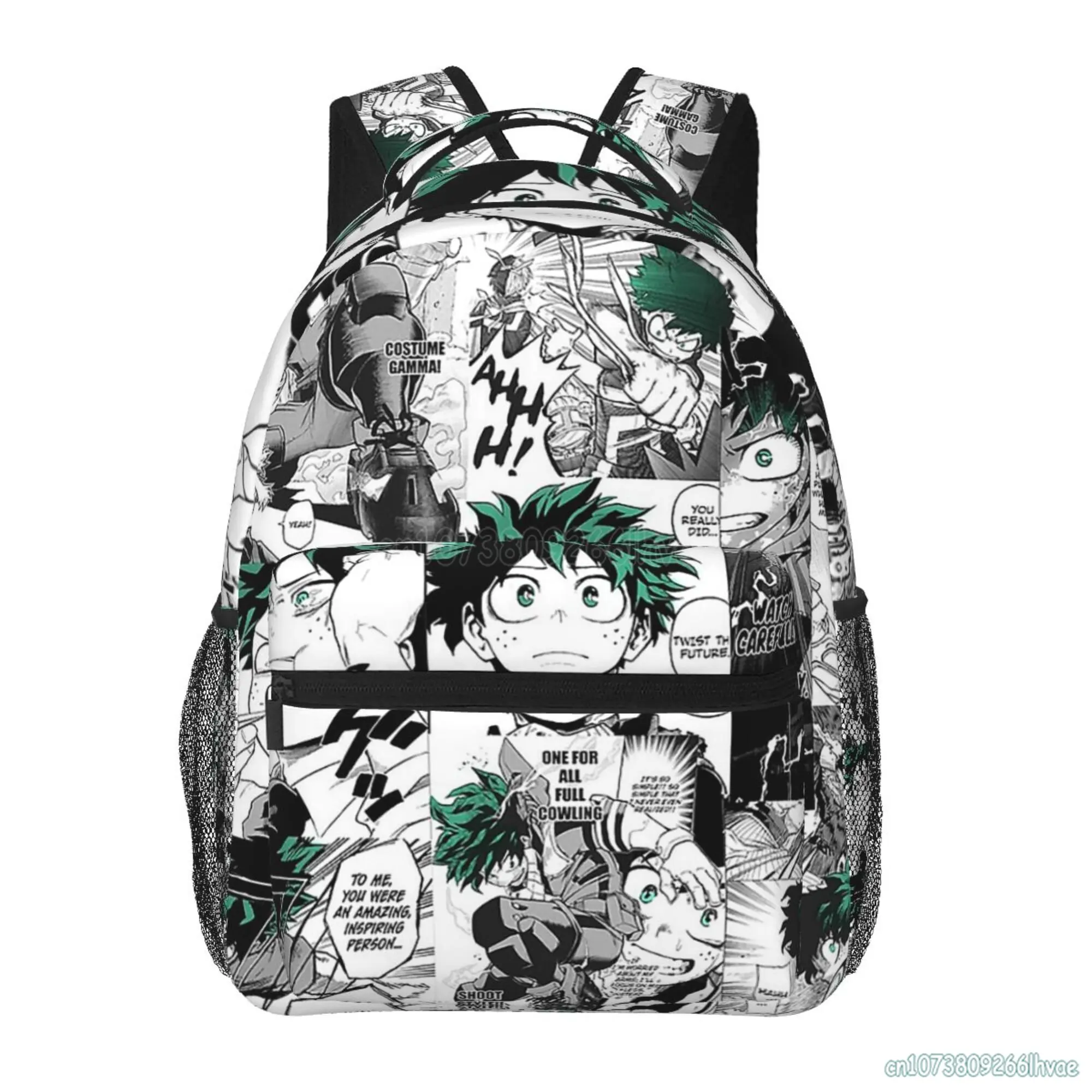 Todoroki BNHA zaini Boku No My Hero Academia Anime Manga Travel Daypack Unisex Softback Laptop zaino studente borse da scuola