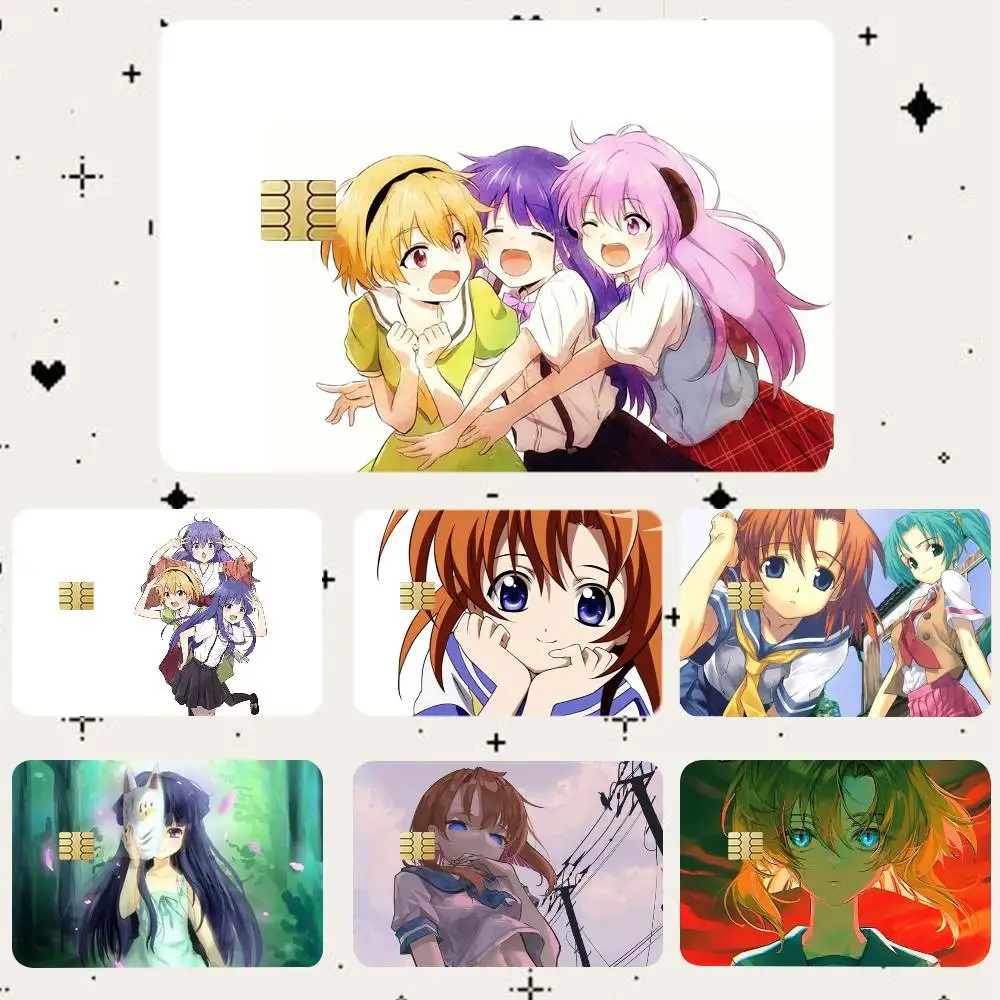 

H-Higurashi When They Cry HD Waterproof Card Skins Protective Stickers for Credit Bank Game Cards
