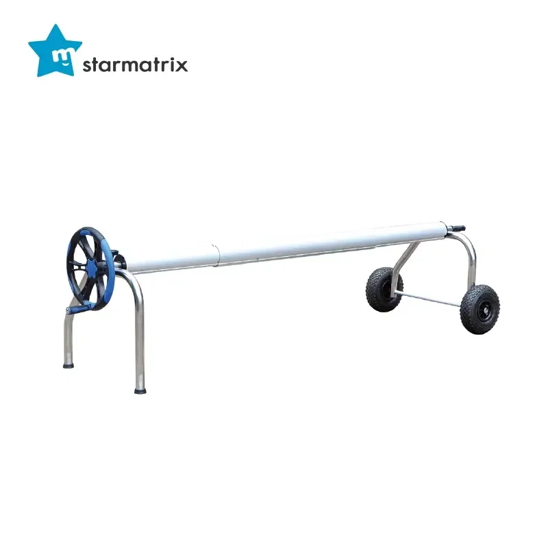 STARMATRIX Inground Swimming Pool Cover Roller Reels Above Ground Pool Cover Reel