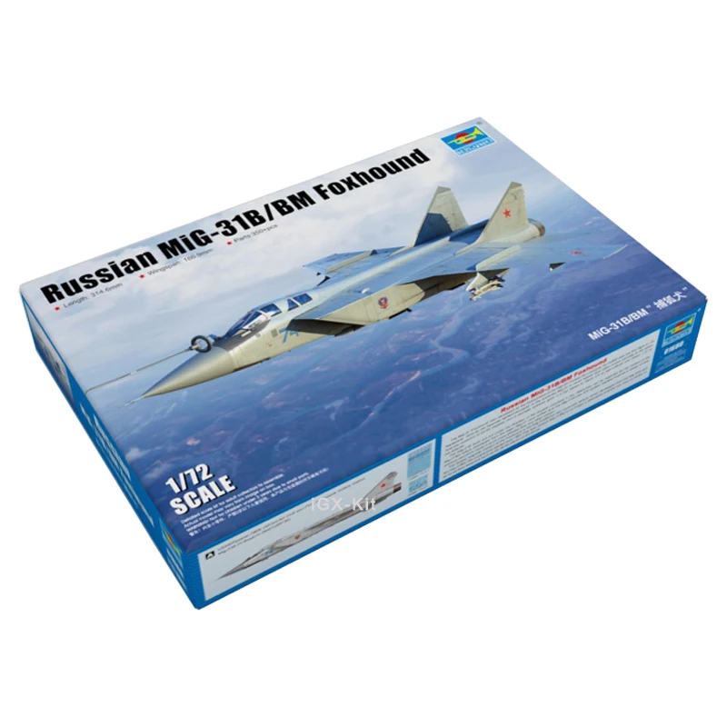 

Trumpeter 01680 1/72 Russian Mig31 Mig-31 Mig-31B/BM Foxhound Fighter Aircraft Plastic Assembly Model Toy Gift Building Kit