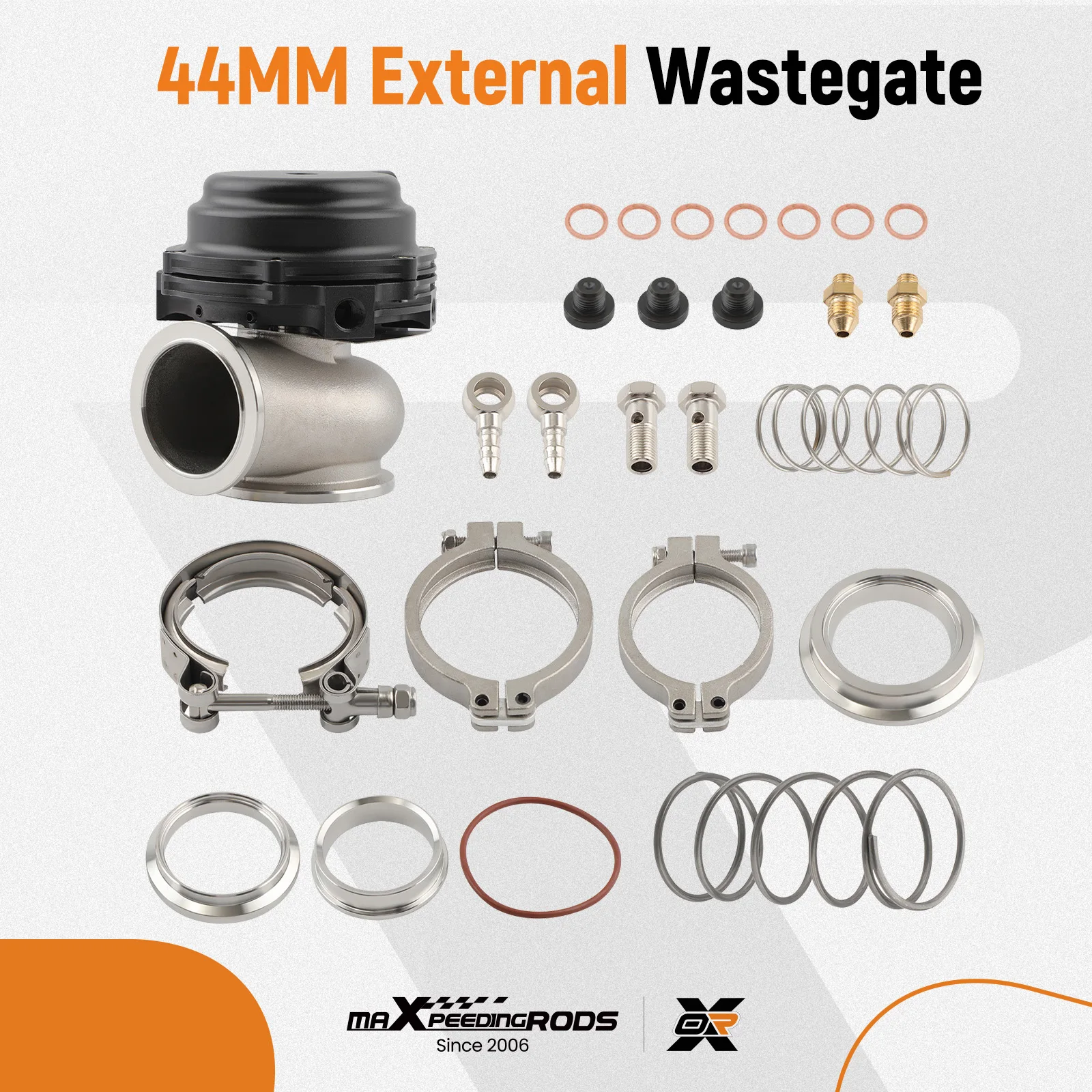 Maxpeedingrods 44 mm externes gekühltes Turbo-Wastegate für universelle Turbos mit Wastegate