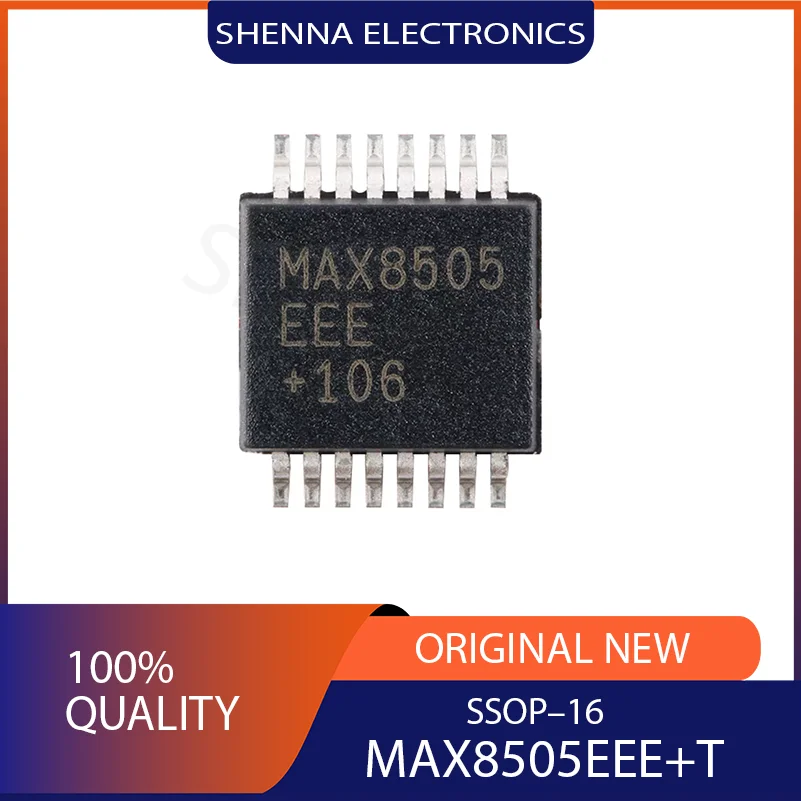 2PCS/Lot integrated ic  MAX8505EEE+T Packaging  MAX8505EEE  SSOP-16  3A, 1MHz Step-Down Regulator Chip with Built-in Switches