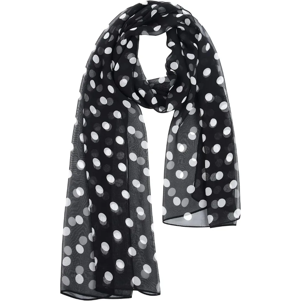

Women Soft Floral Print Shawl Chiffon Sheer Scarf