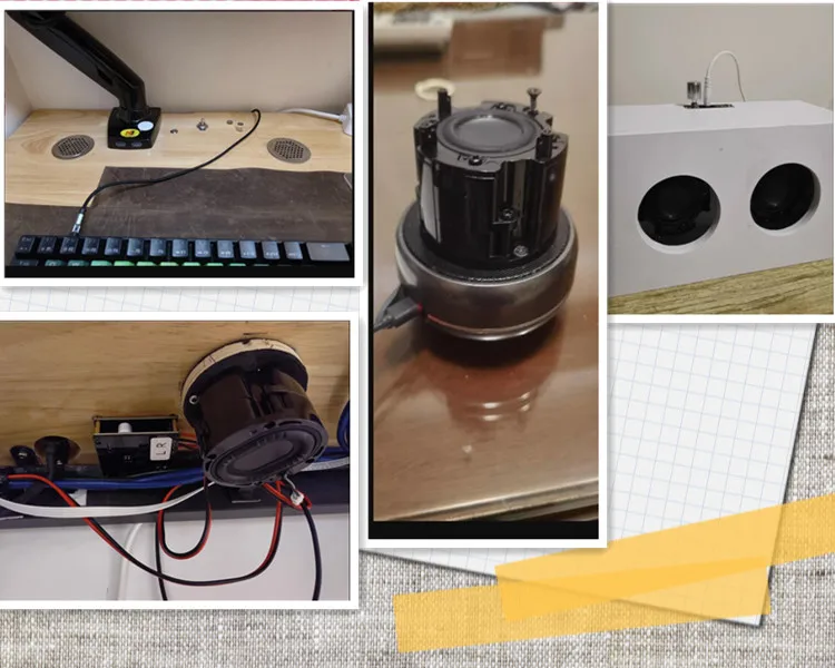 GHXAMP-Alto-falante passivo de diafragma baixo, adequado para Harman Kardon, computador e desktop, alta qualidade, DIY, 1.75 in, 2in, 1 par