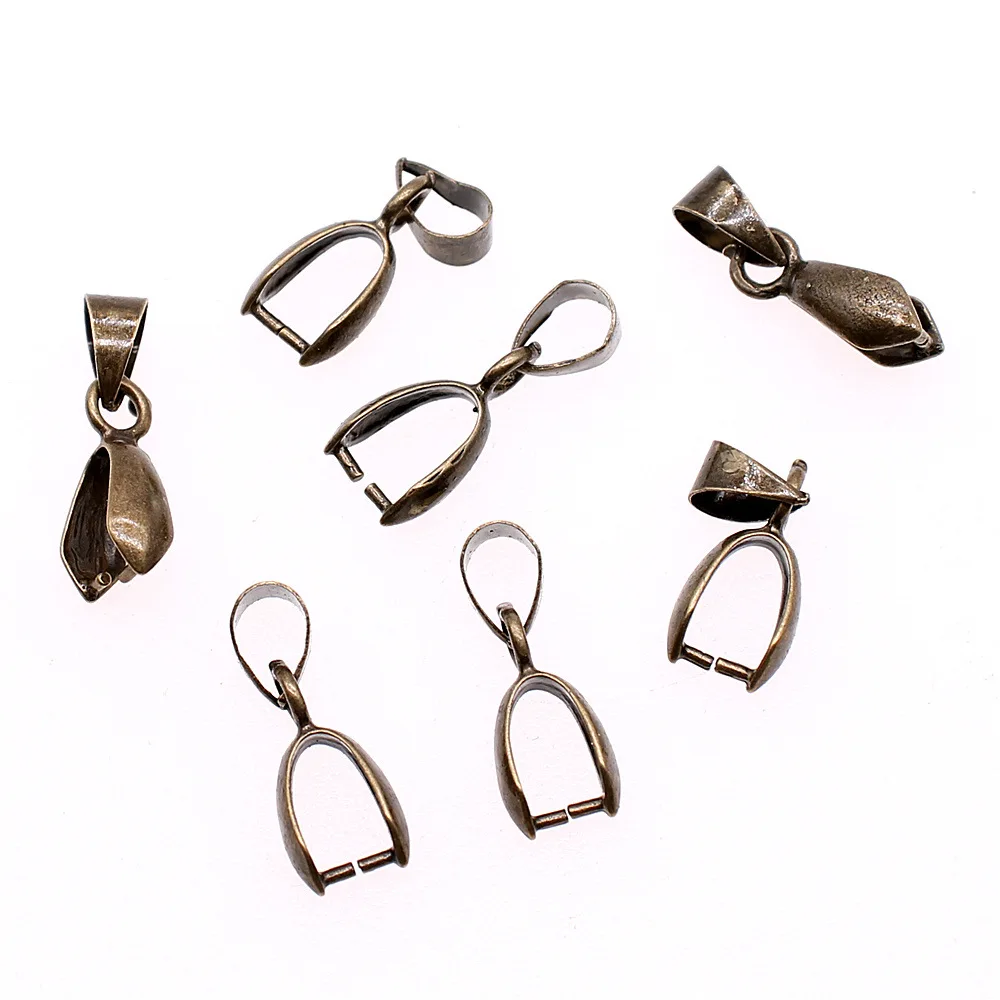 Wholesale Melon Seed Pendant Bail Clasps 4 Sizes 4 Colors For DIY Handmade Jewelry Craft Making Gift Accessories