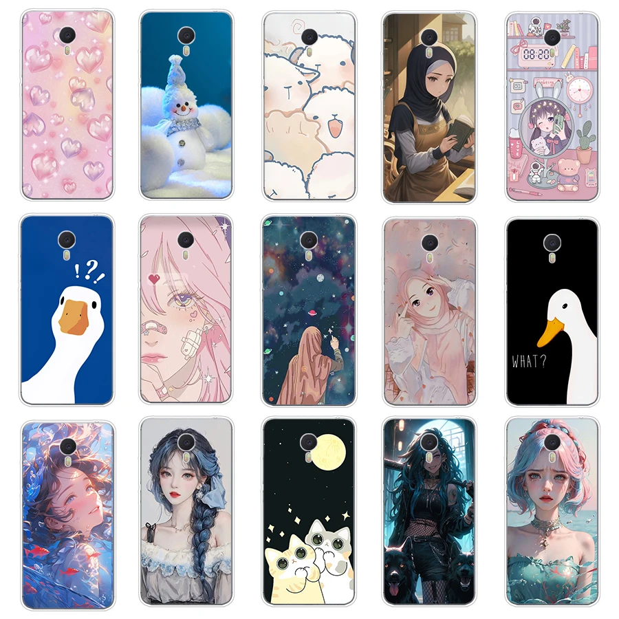 1 For meizu m3s m3/m3 note/m6 note/pro 7 Case TPU Soft Silicon Protecitve Shell Cover casing