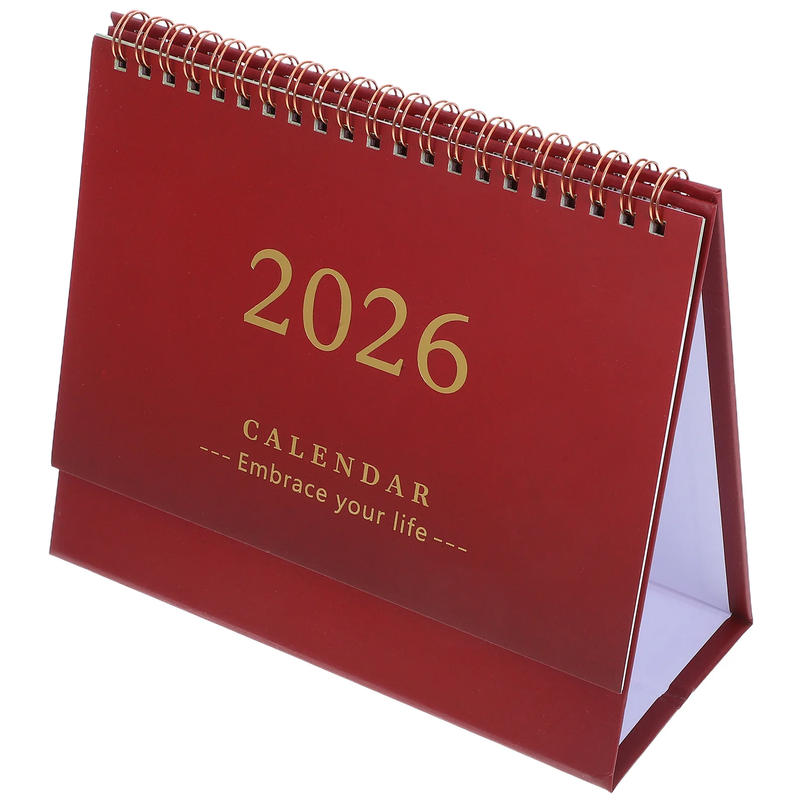 2026 تقويم سطح المكتب مخطط مكتب يومي صغير قابل للطي تصميم الوقوف للمنزل مكتب المدرسة صفحة سميكة مساحة صغيرة