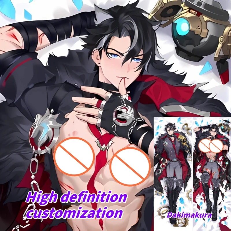 

Dakimakura Anime Pillow Case Genshin Impact Wriothesley Double-sided Print Of Life-size Body Pillowcase Gifts