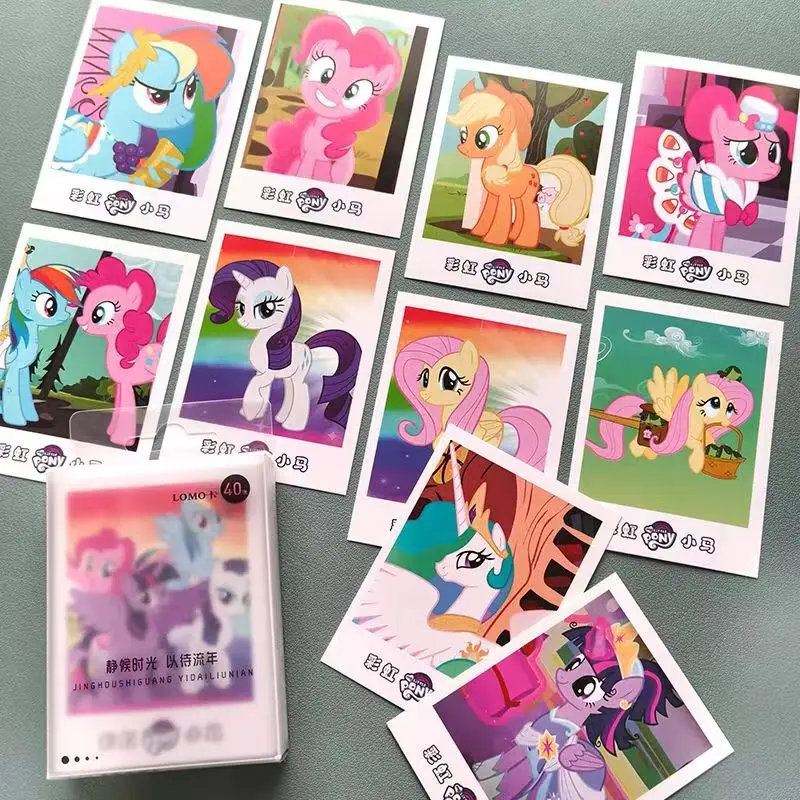 My Little Pony LOMO Card Rainbow Pony Daisy Luna Twilight Sparkle Peripheral High-definition Polaroid Photo Card Girl Gift