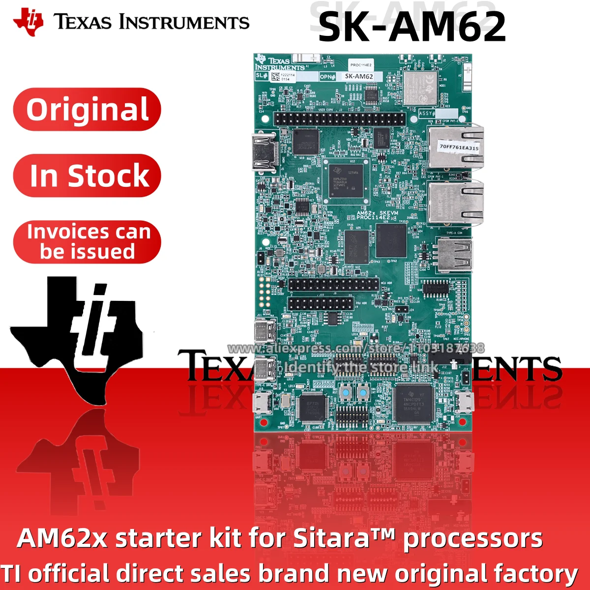 1PCS/LOT SK-AM62 Sitara AM6254 Evaluation Module Entry Kit EVM Quad Core Microprocessor Original stock