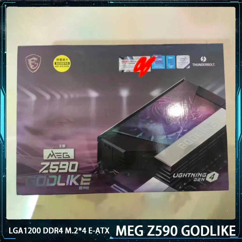 MEG Z590 GODLIKE For Msi LGA1200 DDR4 128G SATA3*6 M.2*4 USB3.2 Support I9 E-ATX Desktop Motherboard