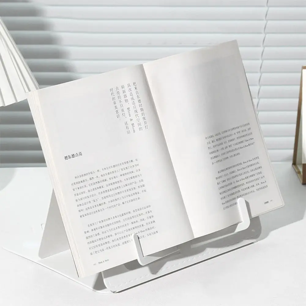 

Simple Portable Reading Rack Music Score Fold Book Stand Desk Recipe Book Shelf Bookend