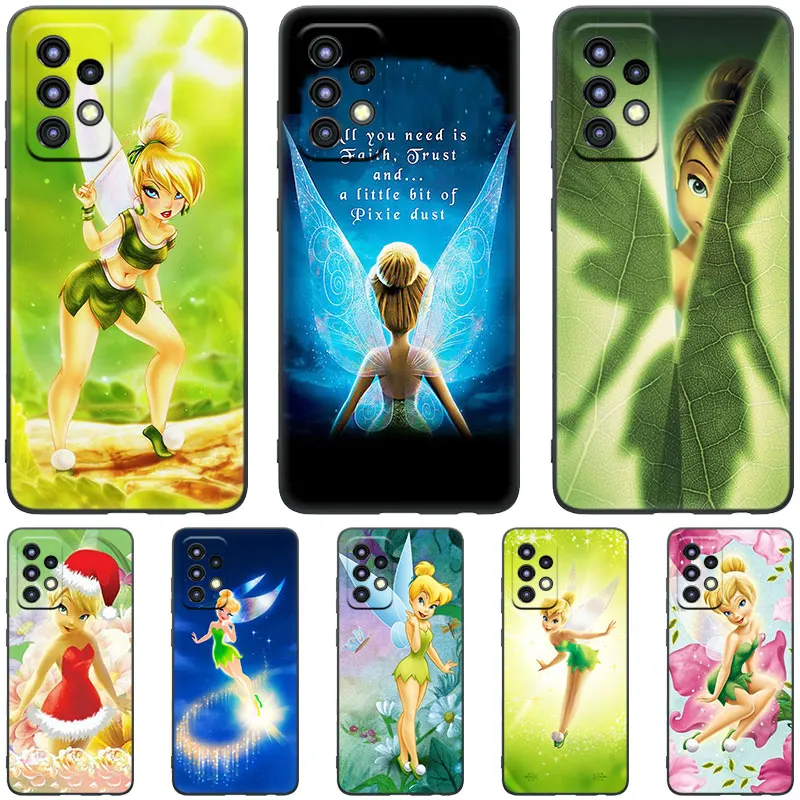 Tinker Bell Princess Case For Samsung Galaxy A04S A04E A12 A13 A14 A22 A23 A32 A33 A34 A50 A51 A52S A53 A54 A70 A71 A72 A73 5G