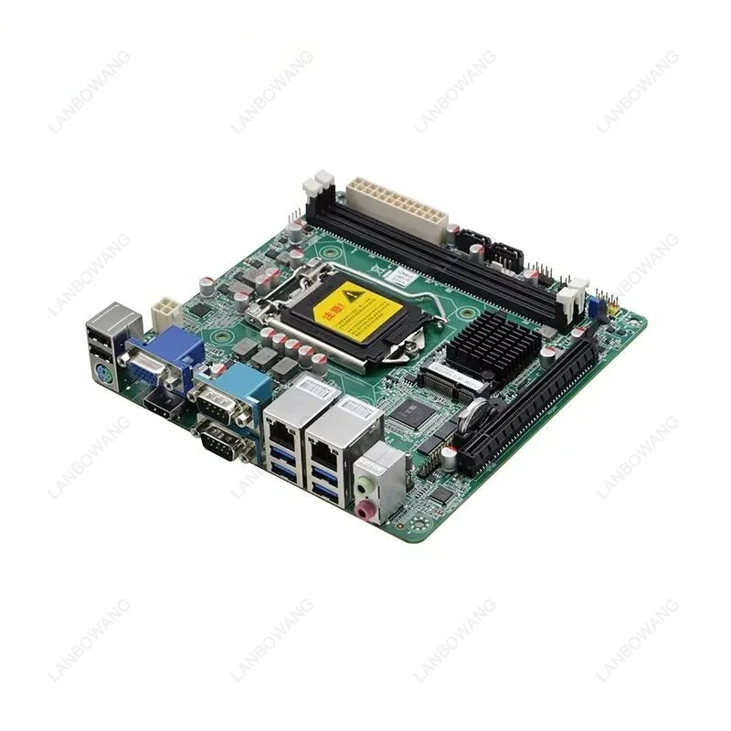 H110 Mini ITX Motherboard LGA1151 DDR4 Dual Channel VGA 2 LAN RS232 485 COM PCIe Support I3 I5 I7 Win10 Linux Mainboard