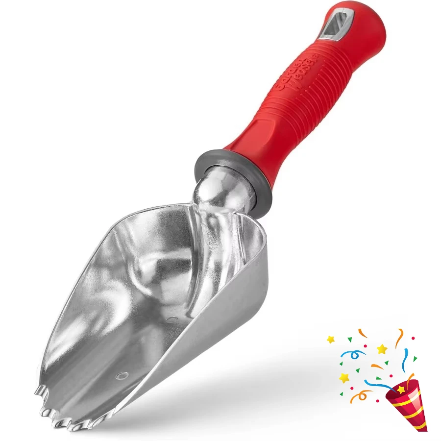 Cuchara para suelo de alta resistencia, herramienta de excavación grande para plantar en jardines, transporte de suelo, jardineros y paisajismo