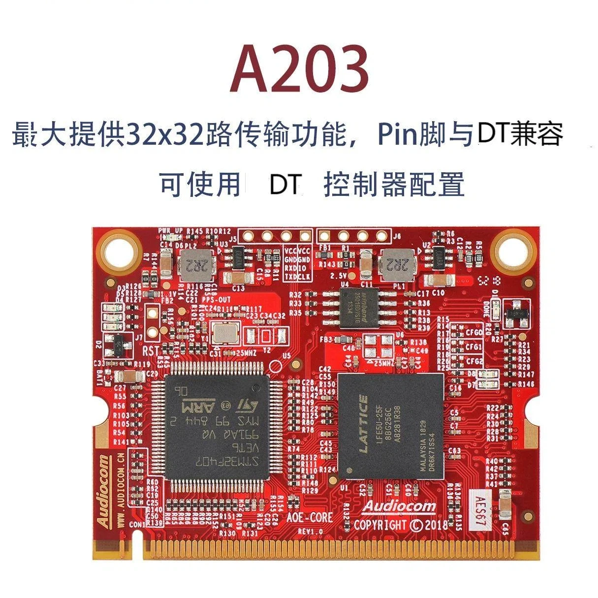 AES67 DT Audio Network Transmission Interface Module 32X32 A203