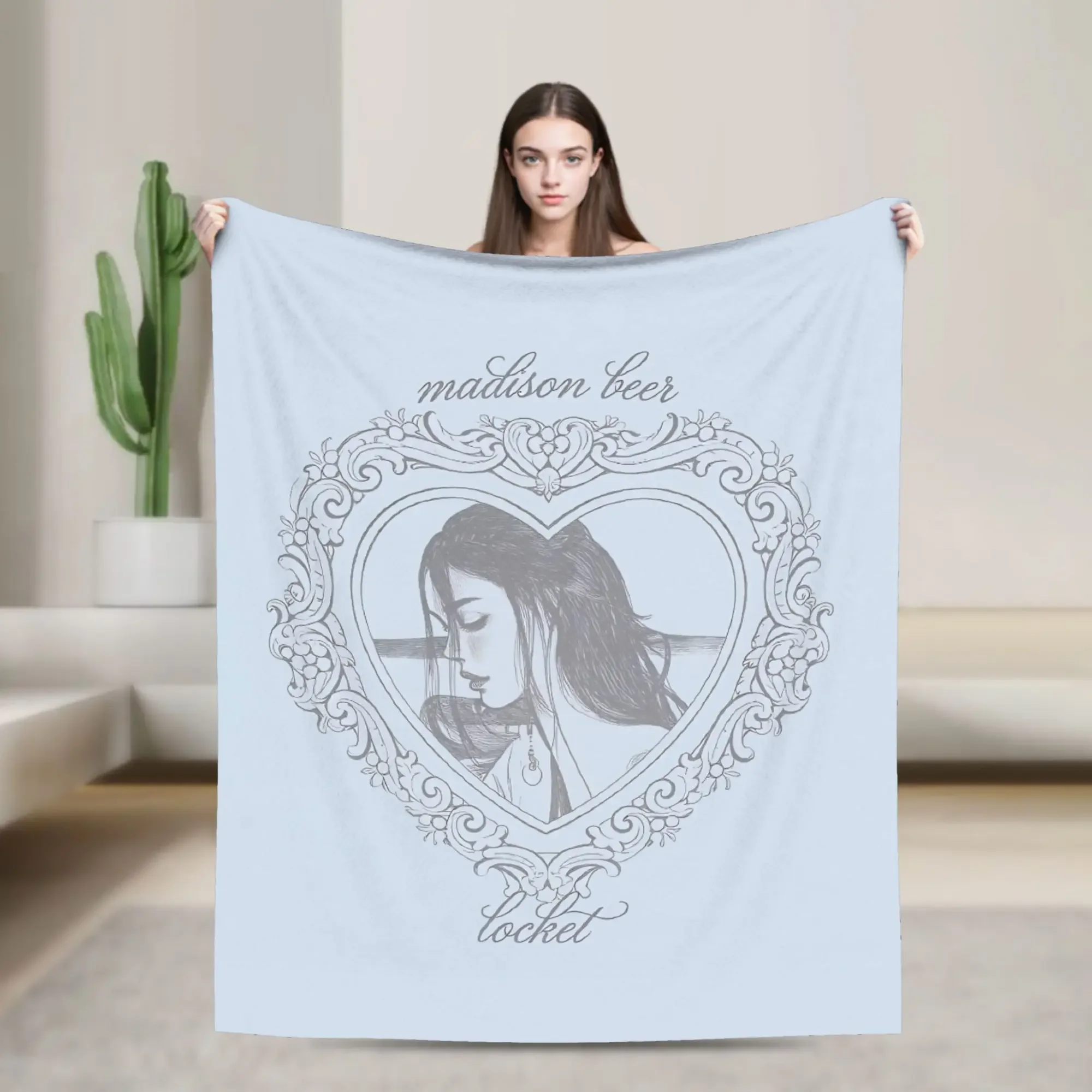 

Madisons Beers Blanket Quality Warm Soft Throw Blanket for Winter Travel Office Living Room Bed Trendy Bedspread