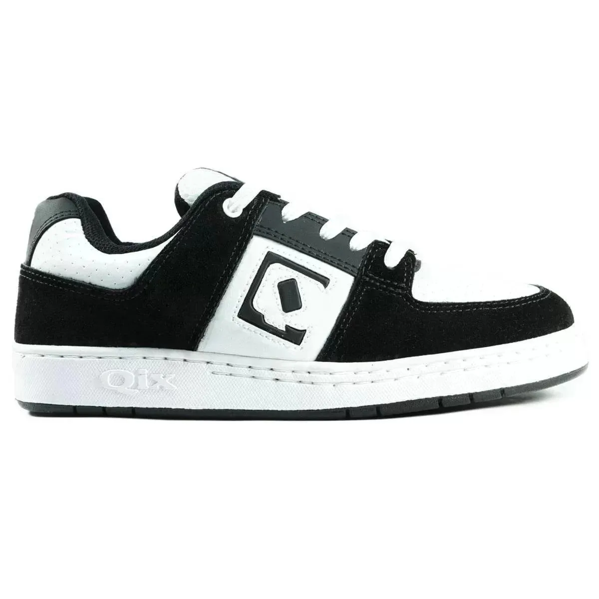 Qix 90s Retro Skateboard Shoes Black/White Unisex Skateboard