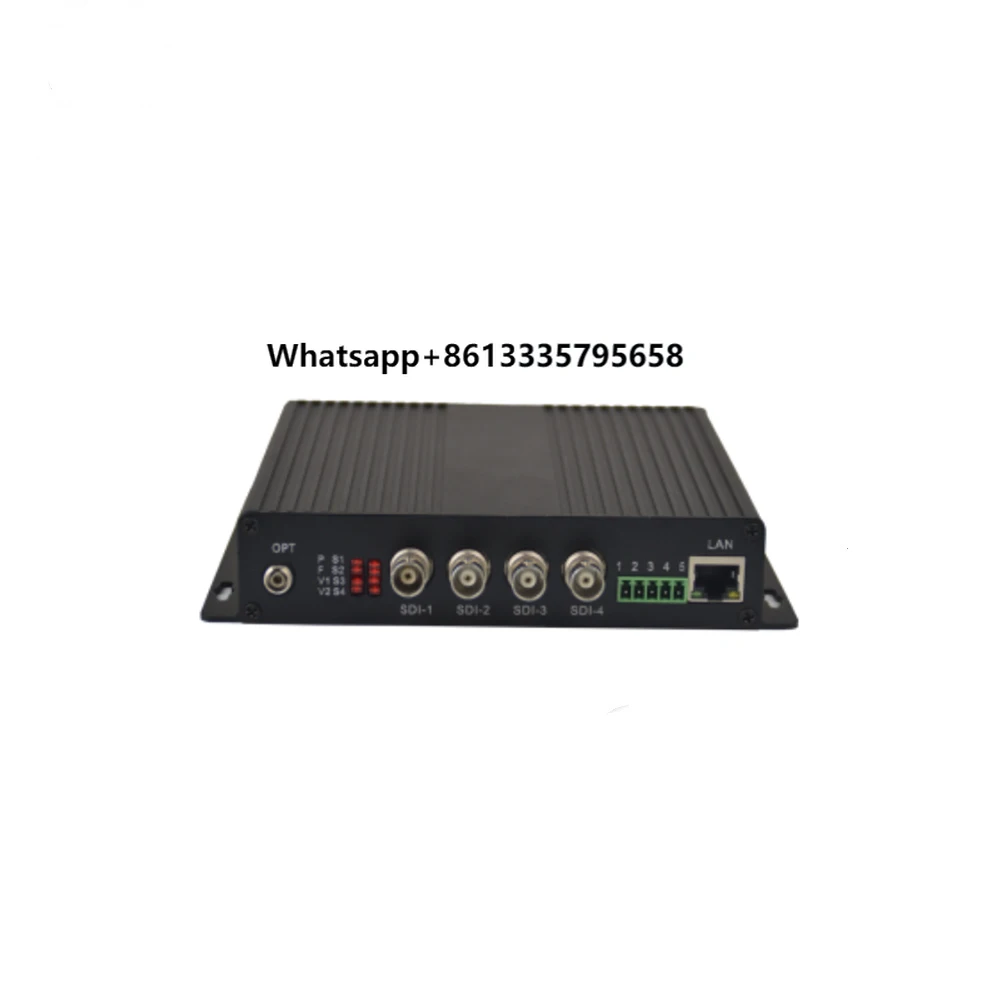 

4 Channel Multi Service HD-SDI Video Fiber Transceiver Broadcast Video to Fiber Transmitter and Receiver CCTV Radio Broadcast