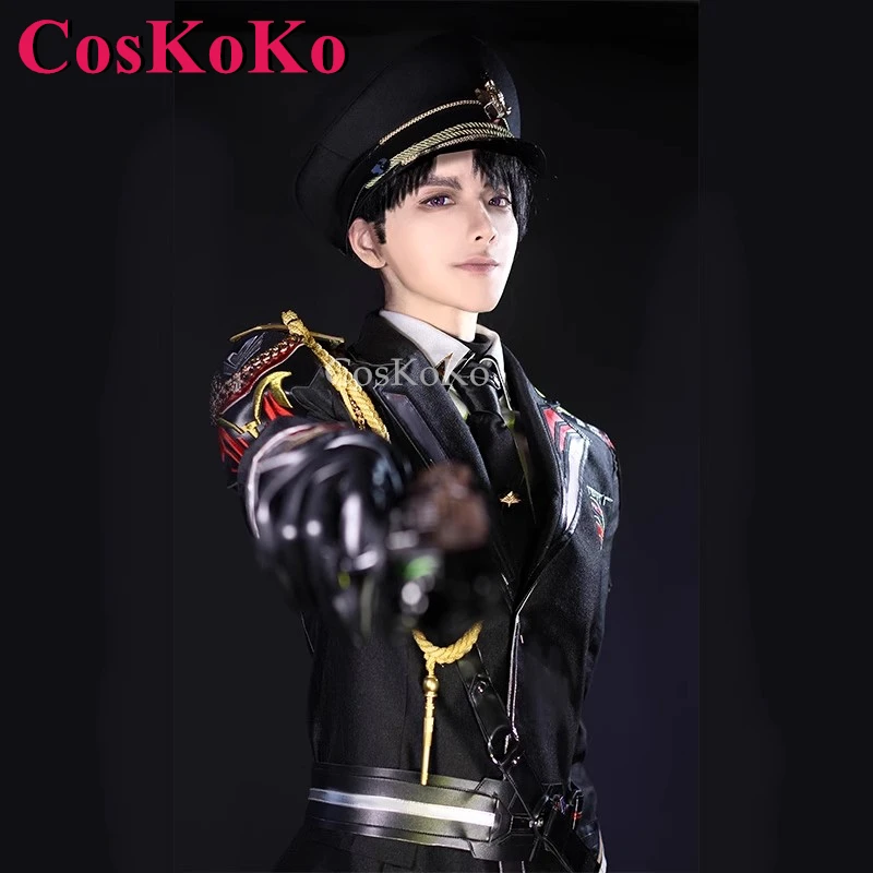 CosKoKo カレブコスプレゲーム愛とディープスペース衣装ファッション戦闘服フルセットハロウィンパーティーロールプレイ服 S-XXL
