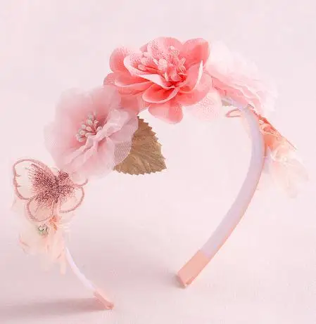 

European and American Simulated Flower Headband Toddler Plastic 's Hair Accessories