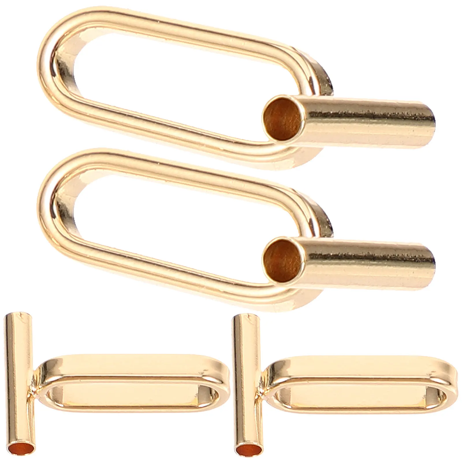 4Pcs Stainless Steel Brooch Converters Brooch to Necklace Converter Multi Functional Jewelry Making Accessory Lightweight Rust