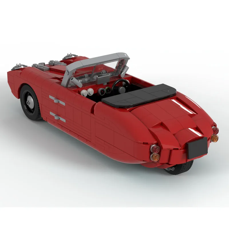 

MOC-245087 Classic New 1980s Red Tricycle Building Block Model, 855 Parts, MOC Boys Children's Birthday and New Year Toy Gift