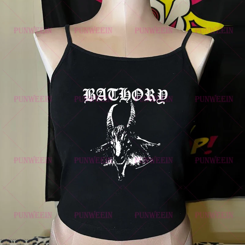 Dark Gothic Goat Graphic Casual Vintage Chic Emo Girls Crop Tops Harajuku Casual Baby Tee Y2k 90s Aesthetic Streetwear T-Shirt