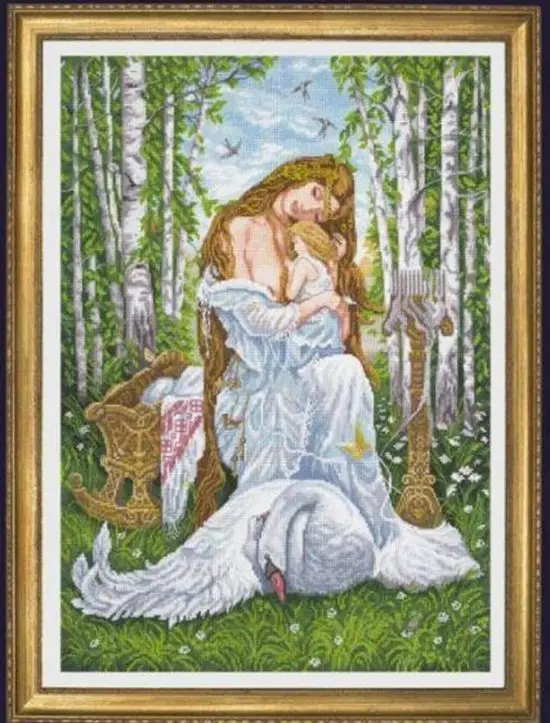 Cross stitch Kit 14CT Canvas Cross Stitch Embroidery Set Craft -37-Panna SO-1895 Forest Fairy 47-59 Cross Stitch Set